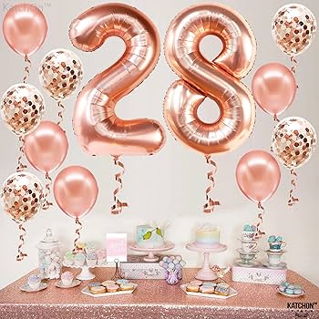 Amazon | KatchOn(カッチオン) 大きな28個のバルーン番号セット